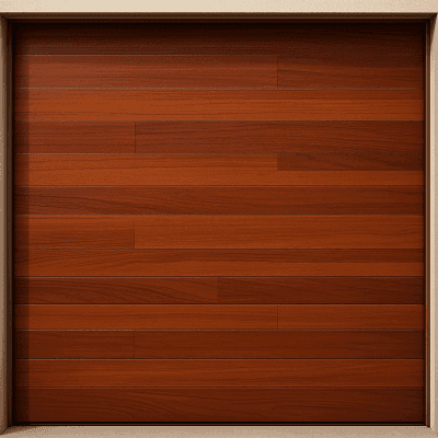 Puerta de Garage de Alta Calidad / Estilo Americano / Acabado Laminado PREMIUM / Color Madera Clara / 9x9 Pies.