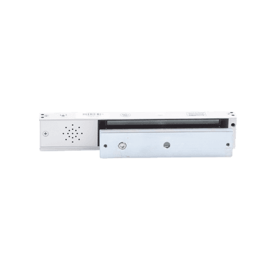 Chapa magnética 600Lb con  Buzzer de alarma de puerta mantenida abierta / LED indicador de estado /  Sensor de estado de placa/ Libre de Magnetismo Residual