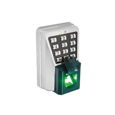 Lector Biométrico de Huella y Proximidad / 3,000 Huellas 30,000 Tarjetas / Teclado / IP65 Antivandálico / TCP/IP RS485 / Control de Acceso