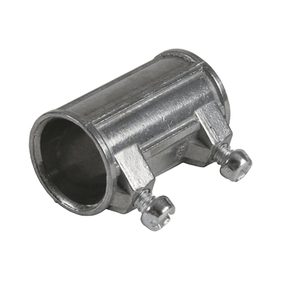 Cople de 1/2" para Tubo Pared Delgada con Tornillos Opresores.