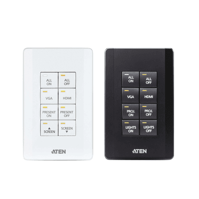 Sistema de control ATEN | Teclado de 8 botones (EE. UU., 1GANG) | BLANCO |