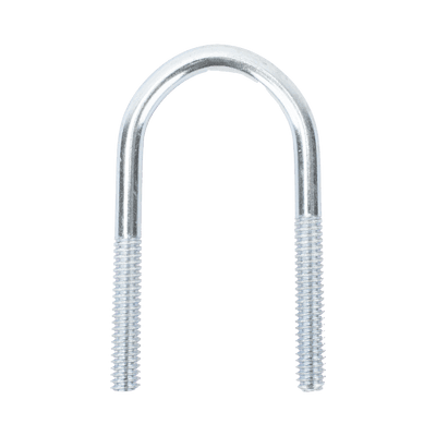 Abrazadera tipo U de 1", con acabado Electro Zinc, no incluye tuercas y arandelas