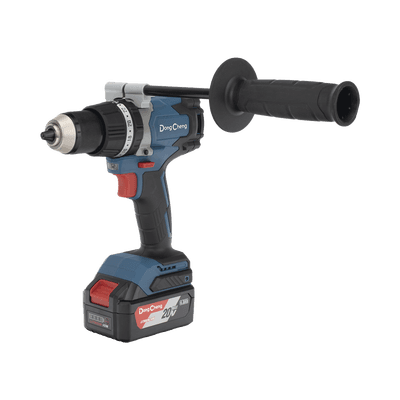 Rotomartillo Inalámbrico 20V / Motor Brushless / Broquero 1/2 in / 120 Nm Par Máximo / 2 Baterías 4.0Ah con Cargador y Maletín