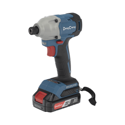 Atornillador de Impacto Inalámbrico 20V / Motor Brushless / Portabrocas Hexagonal 1/4 in / 90-180 Nm Torque / Batería 2.0Ah con Maletín