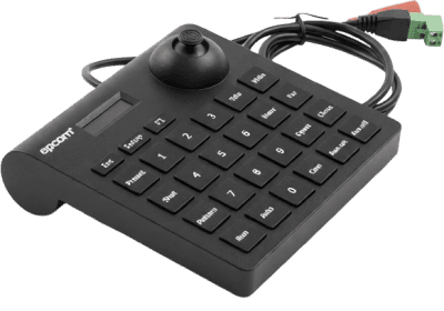 Mini Teclado controlador PTZ con pantalla LCD y joystick altamente resistente