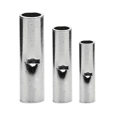 Conector a tope / Sin aislar / 22 - 16 AWG / Sin color / Paquete de 25 piezas.