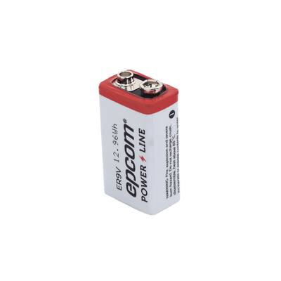 Pila 9V @ 1200 mAh / Alta Capacidad ( No recargable )