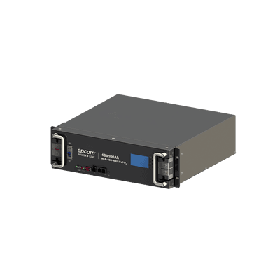 Batería de Litio de 4.8 Kwh, 48 Vcc, 100 Ah, 3U de Montaje en Rack con Pantalla de Monitoreo Local LCD