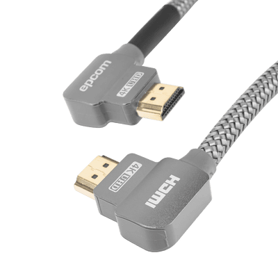 Cable HDMI Ángulo 90° | 1 Metro (3.28 Pies) | Alta Definición | Versión 2.0 | Alta Velocidad 18Gbps | 4K@60Hz |