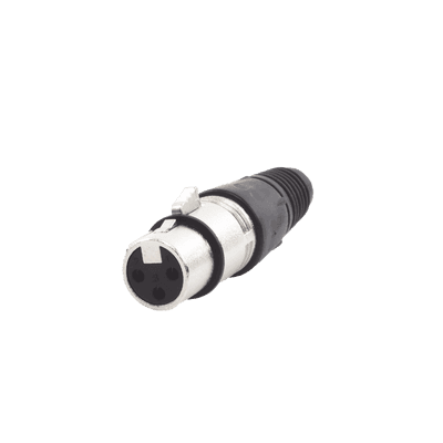 Conector XLR 3 Pines Hembra | Ideal para Conexiones de Micrófonos y Mezcladoras | Equipo de Audio Profesional