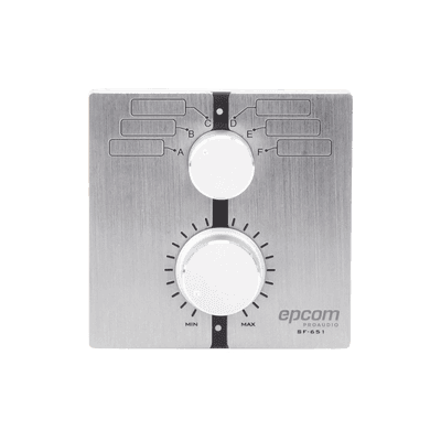 Control de  Volumen Remoto con Selector de Canales | Compatible con Amplificador SF2240UC - SF4240UC