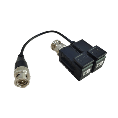 Kit de Transceptores (Baluns) con Terminal PUSH SUPERIOR, Resolución 5MP , Cable flexible COAXIAL Blindado / COAXITRON / AUDIO POR COAXITRON / Menu OSD /Conector 100% COBRE / protección TVS, Calidad PREMIUM