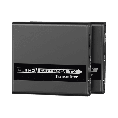 Kit Extensor HDMI para distancias de 70 metros / Soporta resoluciones 720 y 1080P @ 60 Hz / Cat 6, 6a y 7 / Cero Latencia / Uso 24/7 / HDR10 / Salida Loop /  Configuración EDID / Soporta control remoto del equipo fuente / Salida de audio de 3.5mm