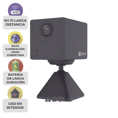 Mini Cámara IP Inalámbrica Con Batería Recargable (Cero Cables) / 2 Megapíxel  / Uso en Interior / Grabación en la Nube / Base Magnética Para Adherirla a Superficies Metálicas