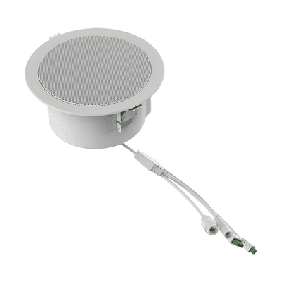 Altavoz de techo para voceo y paging, 2 líneas SIP, potencia de hasta 10W,  alimentación vía PoE