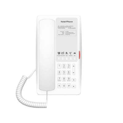 Teléfono IP Hotelero Wi-Fi 6 / 2 Líneas SIP / Doble Banda 2.4/5 GHz / 5 Teclas Programables / Puerto USB-A / PoE 802.3af / Audio HD