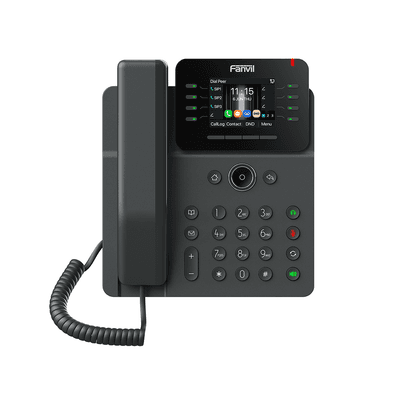 Teléfono IP Empresarial / 12 Líneas SIP / Pantalla Color 2.8" HD 320x240 / Audio HD G.722 y Opus / Conferencia 6 Vías / Bluetooth 5.4 / PoE 802.3af / Gigabit
