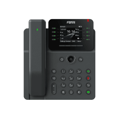 Teléfono IP / Handset Inalámbrico Bluetooth / 12 Líneas SIP / Pantalla IPS Táctil 2.8" HD / Conferencia 6 Vías / Puertos Gigabit / PoE 802.3af / OpenVPN / Hot Desking