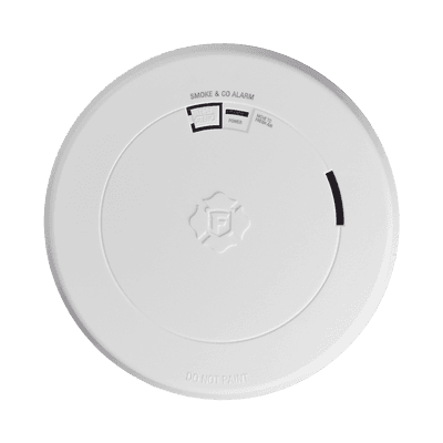 Detector Combo de Humo/CO, Autónomo, Batería Sellada de Litio de 10 años, No Requiere Panel, Diseño Ultra Delgado, No Requiere Cableado