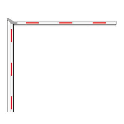 Brazo Articulado 4 mts (2+2) para Barreras Hikvision Serie DSTMG520 / Requiere Enganche Articulado
