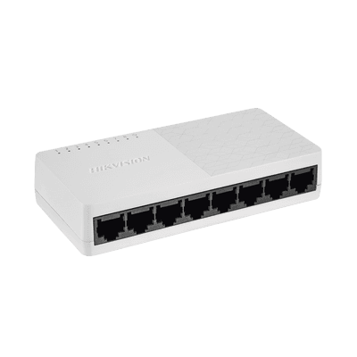 Switch Gigabit No Administrable de Escritorio de 8 Puertos 10 / 100 / 1000 Mbps / Diseño Compacto y Estetico