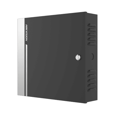 Controlador de Acceso para 4 Puertas y 8 Lectores RS485 o 4 Wiegand / Incluye Gabinete y Fuente de Alimentación 12Vcc/8A / Soporta Batería de Respaldo /  Wiegand y RS-485 / 10,000 Tarjetas