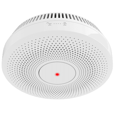 Detector de Humo Interlink / Doble Tecnología de Sensor de Luz / Alarma Auditiva 85dB / Batería de Litio 10 Años / Autoverificación/ Interconectable 30 Dispositivos