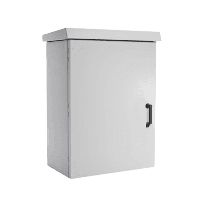 Gabinete Para Exterior OSP ComLine De 25 UR, 700 mm de Ancho, 600 mm de Profundidad, De Aluminio, Color Gris Claro Con Protección NEMA 4/12/4X/3/3R; IP66,