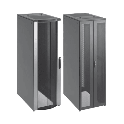 Gabinete de Telecomunicaciones de 42 UR ProLine FloTek, 600 mm de Ancho, 1000 mm de Profundidad, Color Negro