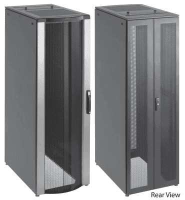 Gabinete para Servidores ProLine FloTek 42 UR Con Puertas Perforadas Alta Ventilación, Profundidad Extendida 1200 mm y Ancho 600 mm Acero Color Negro