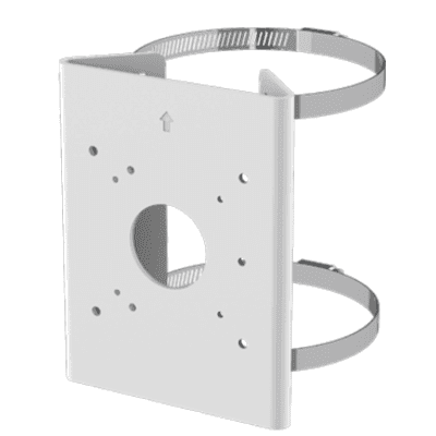Soporte para Poste Serie 35 / Material Aluminio + Acero Inoxidable / Capacidad de Carga Máxima 4 kg / Compatible con Accesorios Honeywell / Para Cámaras de Seguridad Exteriores