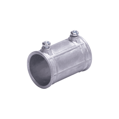 COPLE 1/2" (13MM) PARED DELGADA CON TORNILLO TIPO AMERICANO, GALVANIZADO - ETIQUETA VERDE