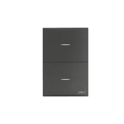 Placa con 2 Interruptores Sencillos  10 A 127 V  60 Hz.