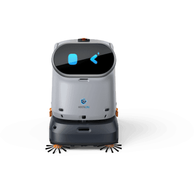 Robot de Limpieza Automático C40 / Modo de Limpieza Doble Barrido + Aspirado / Potencia de Succión 23500Pa / Tanque de Agua Limpia 16L / Tanque de Agua Sucia 14L / Batería LFP 25.6V 50Ah / Pantalla de Operación 11.6 Pulgadas /