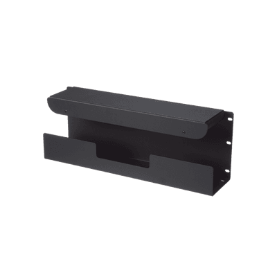 Accesorio Pasacables Para Rack Estándar de 19 in, 4 UR, Capacidad de 260 Cables Cat6, 4.5 in de Profundidad, Color Negro