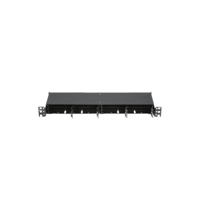 Panel de Distribución de Fibra Óptica, Acepta 12 Cassettes HD Flex en 6 Espacios, Hasta 144 Fibras, 1 UR