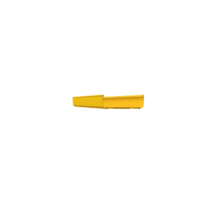 Canaleta FiberRunner™ 12X4, de PVC Rígido, Color Amarillo, 3 m. de Largo