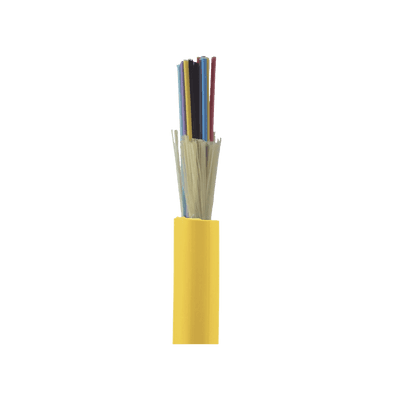 Cable de Fibra Óptica de 24 Hilos, Monomodo OS2 9/125, Interior, Tight Buffer 900um, No Conductiva (Dieléctrica), OFNP (Plenum), Precio Por Metro