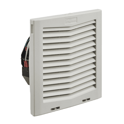 Ventilador Con Filtro de Montaje Lateral HF10, Con Flujo de Aire de 159 CFM, 115 Vca, Color Gris Claro