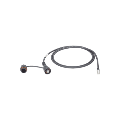 Patch Cord Cat6A IndustrialNet, Blindado S/FTP, Con Plug Industrial y Tapa en Un Extremo, 1 Metro (3.28 Pies)