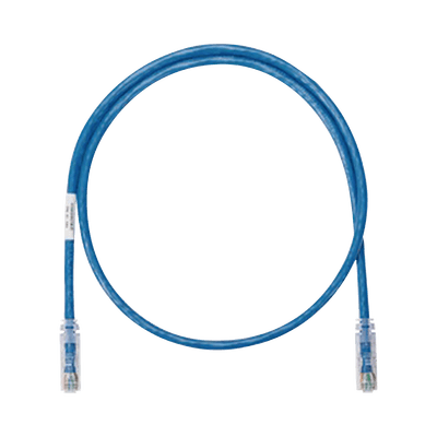 Cable de Parcheo UTP Categoría 6, con Plug Modular en Cada Extremo - 1.22 Metros (4 Pies) - Azul
