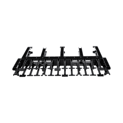 Organizador de Cables Horizontal NetManager de Alta Densidad, Doble (Frontal y Posterior), Para Rack de 19in, 1UR, Color Negro