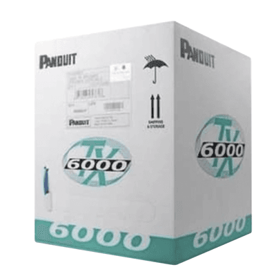 Bobina de Cable UTP 305 Metros (1000 Pies) de Cobre, TX6000™ PanNet, Reelex, Rojo, Categoría 6 Mejorado (23 AWG), PVC (CM), de 4 Pares
