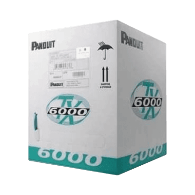 Bobina de Cable UTP 305 Metros (1000 Pies) de Cobre, TX6000™ PanNet, Reelex, Amarillo, Categoría 6 Mejorado (23 AWG), PVC (CM), de 4 Pares