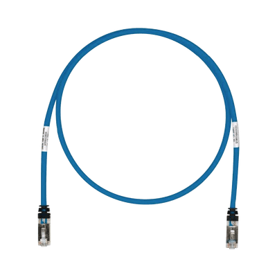 Patch Cord Cat6A, Blindado S/FTP, CM/LS0H, 2.13 Metros (7 Pies), Color Azul