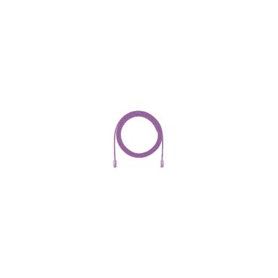 Cable de Parcheo TX6, UTP Cat6, Diámetro Reducido (28AWG), Color Violeta, 20.2 cm (8 Pulgadas)