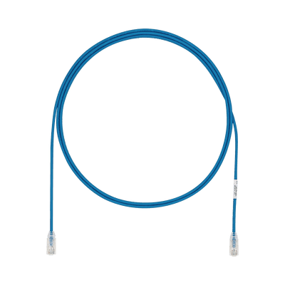 Cable de Parcheo UTP Cat6A, CM/LSZH, Diámetro Reducido (28AWG), Color Azul, 1.52 Metros (5 Pies)