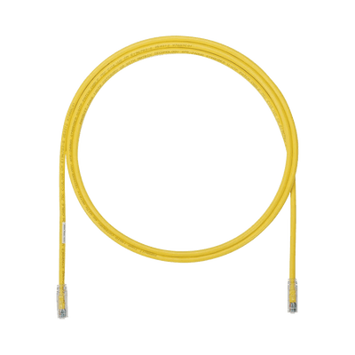 Cable de Parcheo UTP, Cat6A, 24 AWG, CM, Color Amarillo, 5.49 Metros (18 Pies)
