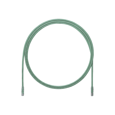 Cable de Parcheo UTP, Cat6A, 24 AWG, CM, Color Verde, 1.52 Metros (5 Pies)