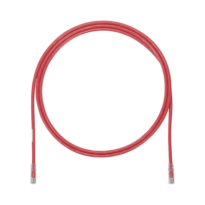 Cable de Parcheo UTP, Cat6A, 24 AWG, CM, Color Rojo, 2.13 Metros (7 Pies)
